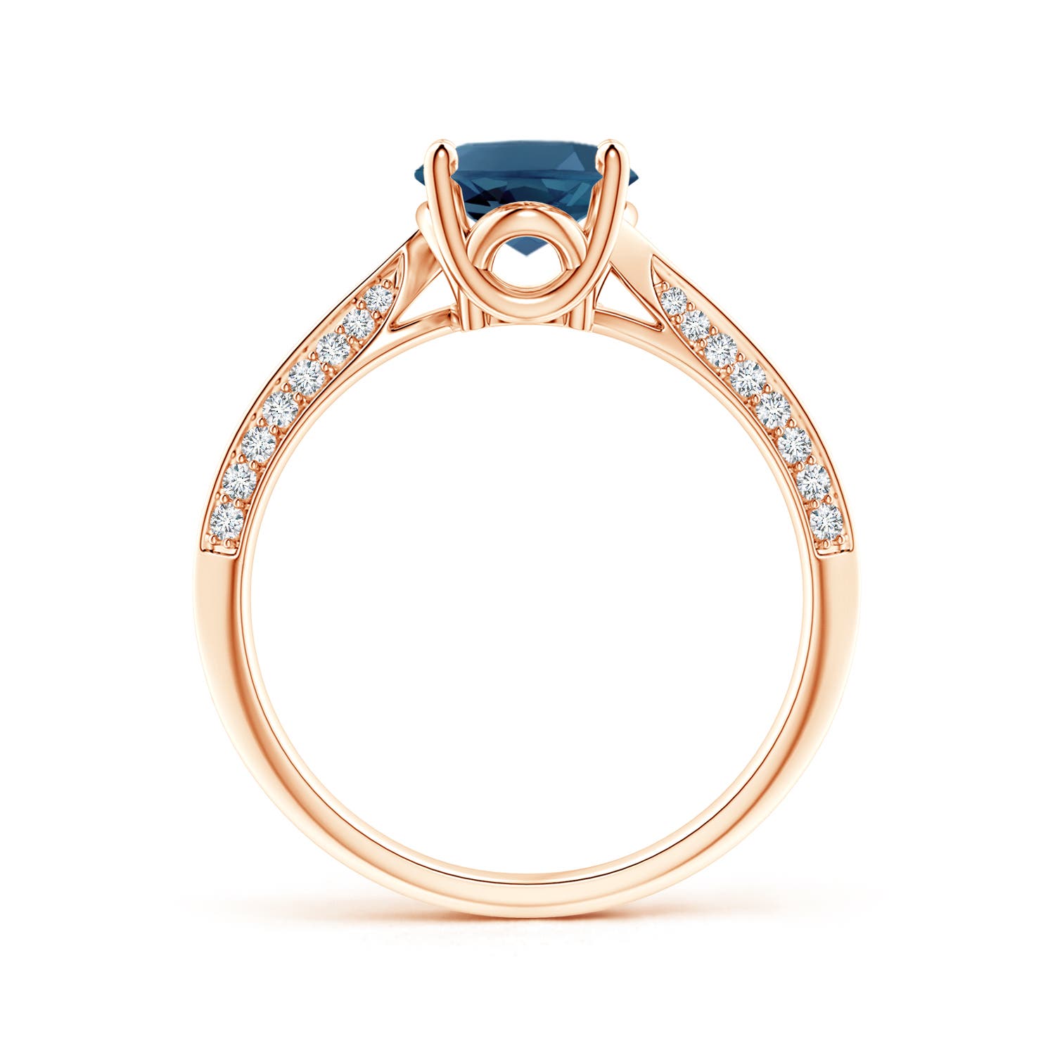 AA - London Blue Topaz / 2.47 CT / 14 KT Rose Gold