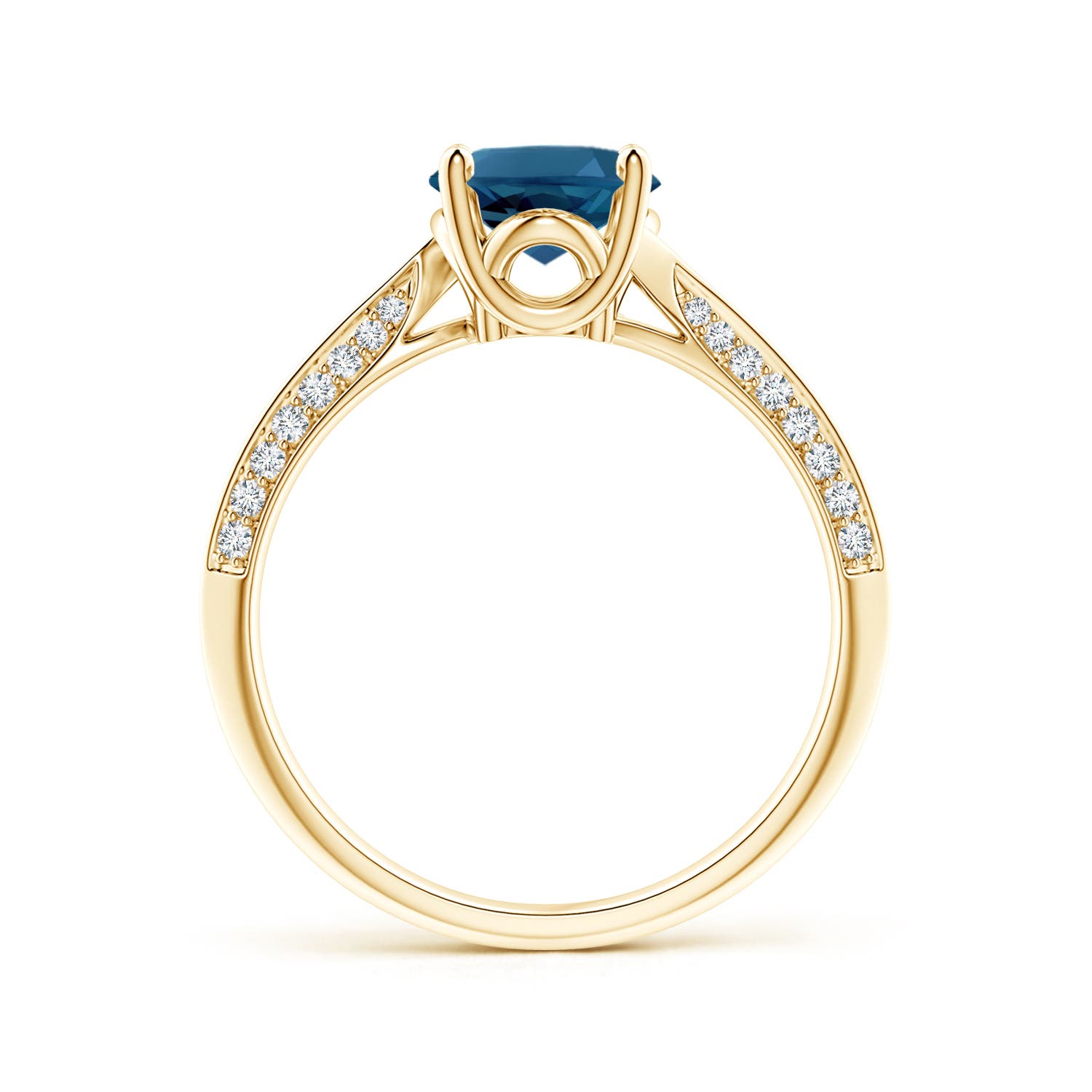 AAA - London Blue Topaz / 2.47 CT / 14 KT Yellow Gold