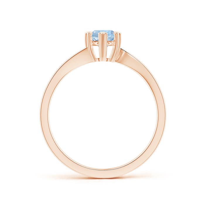 AA - Aquamarine / 0.4 CT / 14 KT Rose Gold