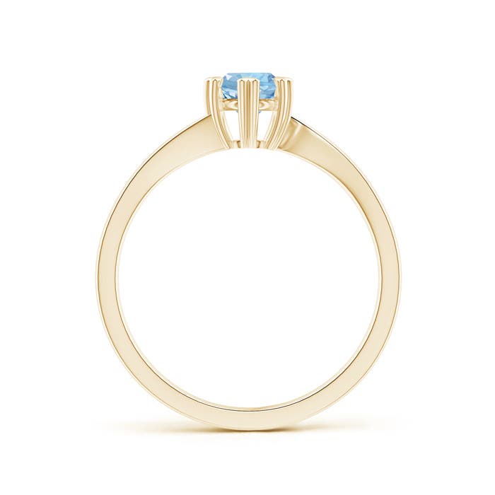 AAA - Aquamarine / 0.4 CT / 14 KT Yellow Gold