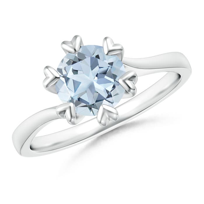 A - Aquamarine / 1.12 CT / 14 KT White Gold