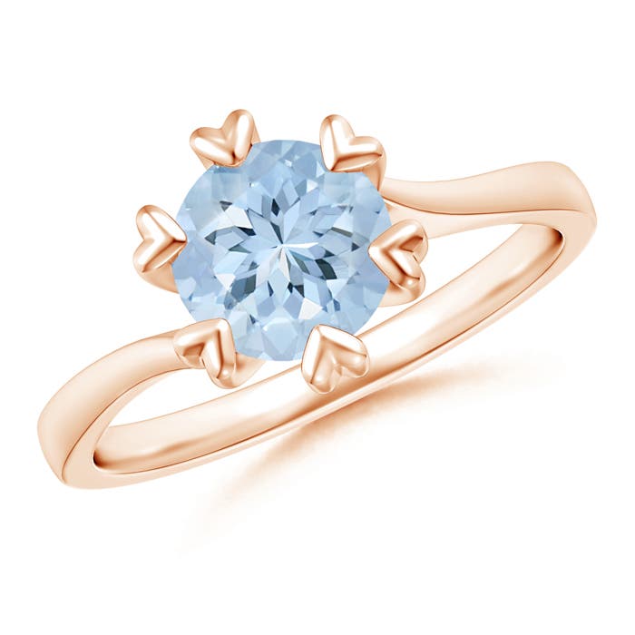 AA - Aquamarine / 1.12 CT / 14 KT Rose Gold