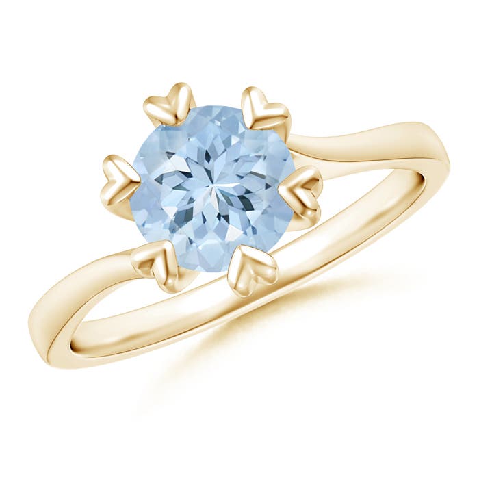 AA - Aquamarine / 1.12 CT / 14 KT Yellow Gold