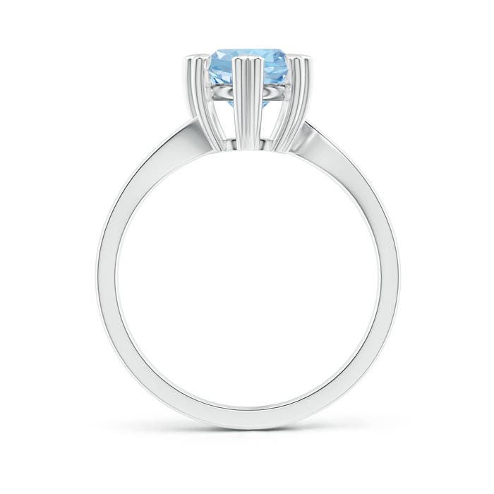 AAA - Aquamarine / 1.12 CT / 14 KT White Gold