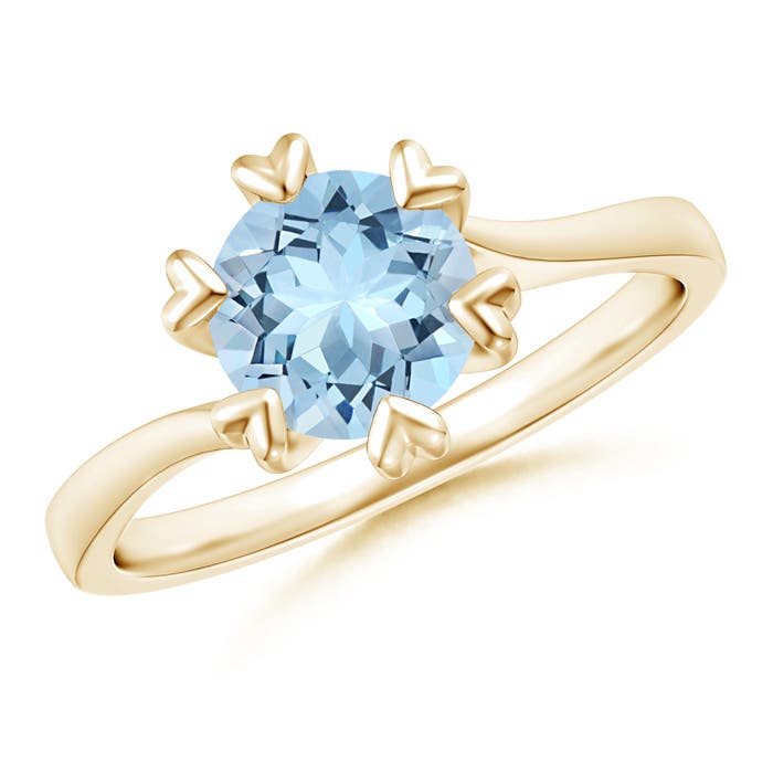 AAA - Aquamarine / 1.12 CT / 14 KT Yellow Gold