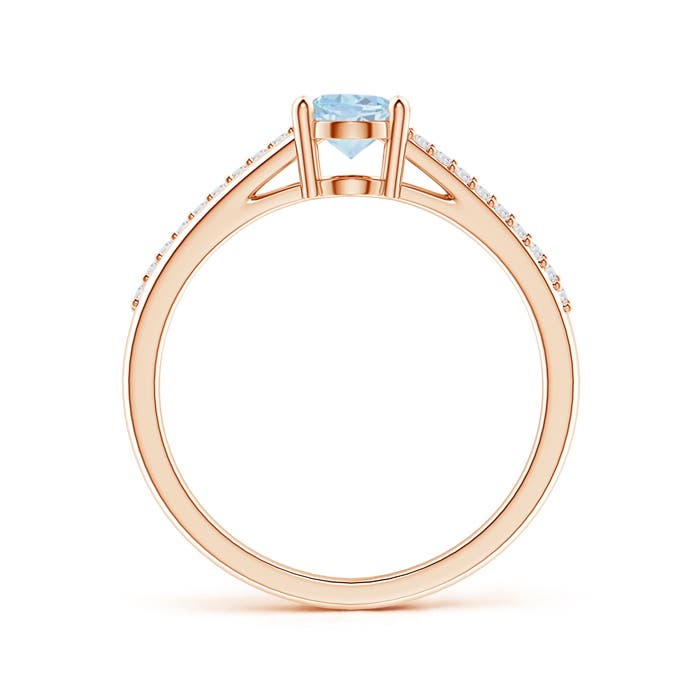 A - Aquamarine / 0.69 CT / 14 KT Rose Gold