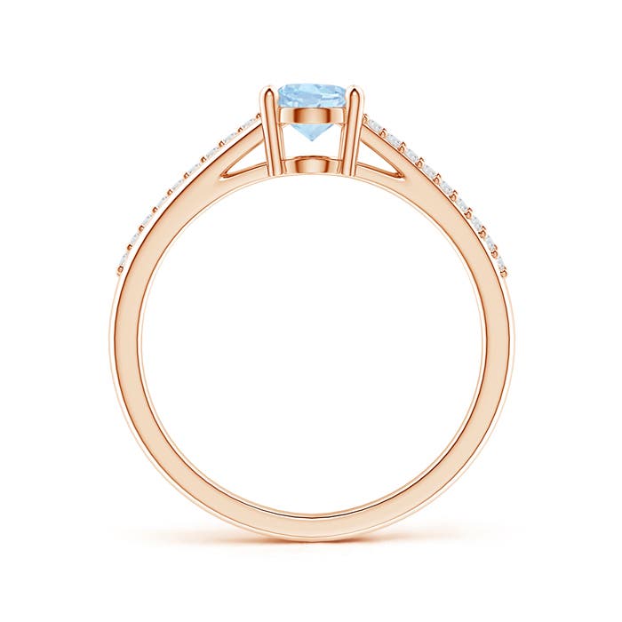 AA - Aquamarine / 0.69 CT / 14 KT Rose Gold