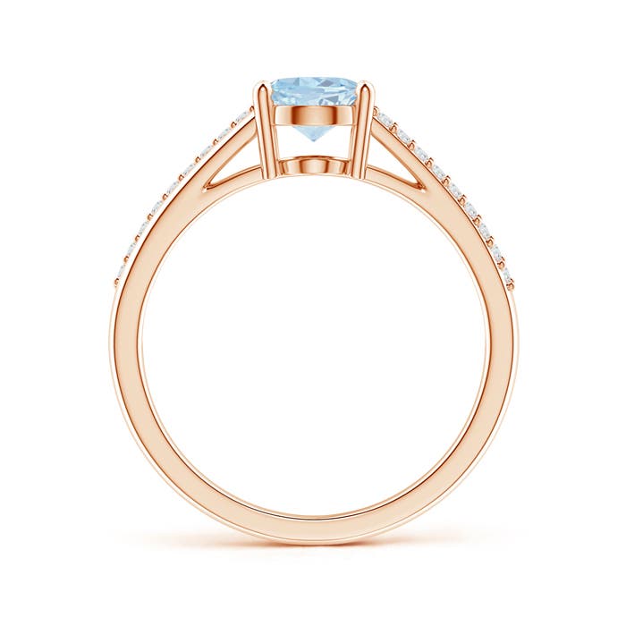 A - Aquamarine / 1.11 CT / 14 KT Rose Gold