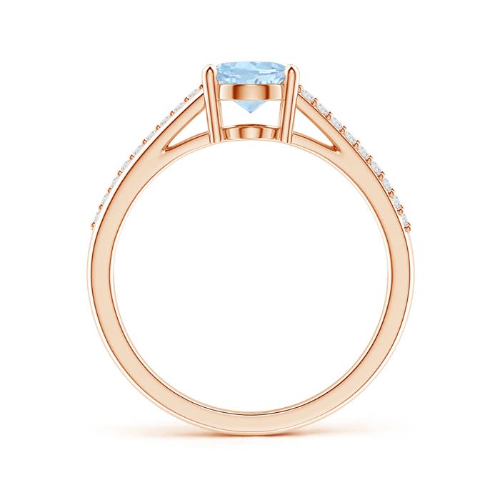 AA - Aquamarine / 1.11 CT / 14 KT Rose Gold