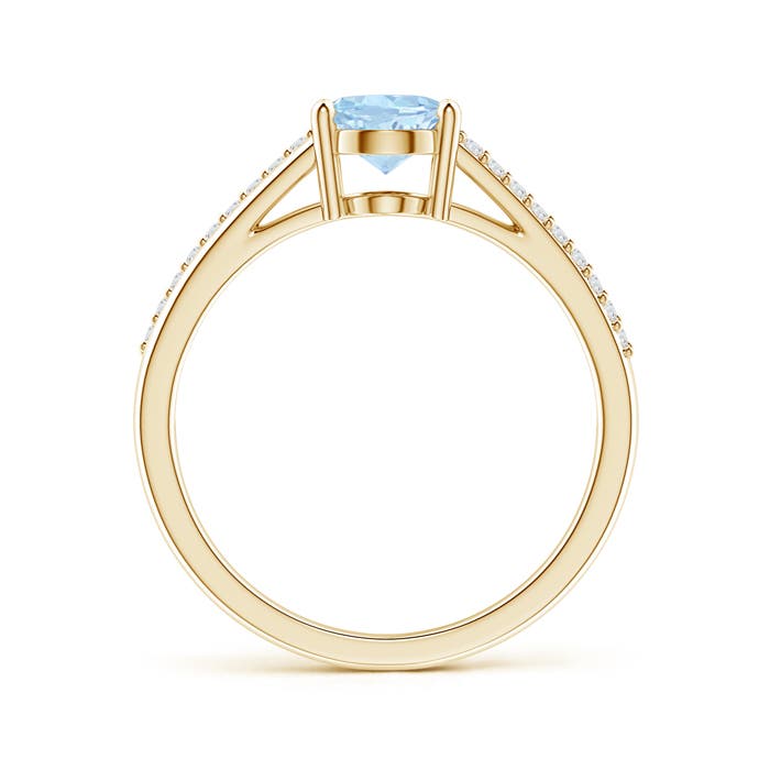 AA - Aquamarine / 1.11 CT / 14 KT Yellow Gold