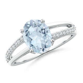 Oval A Aquamarine