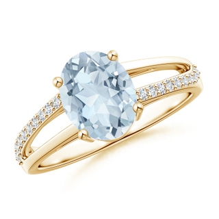 Oval A Aquamarine