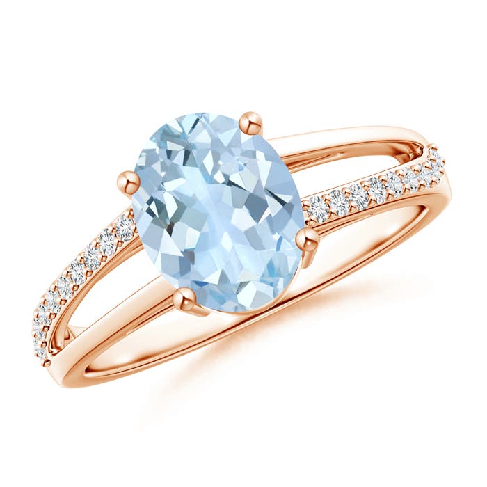 AA - Aquamarine / 1.64 CT / 14 KT Rose Gold