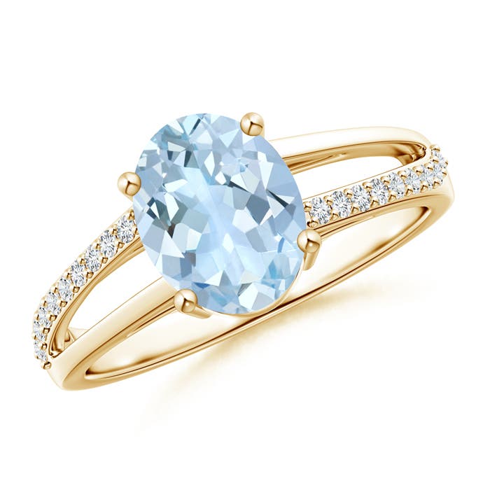 AA - Aquamarine / 1.64 CT / 14 KT Yellow Gold