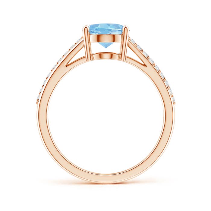 AAAA - Aquamarine / 1.64 CT / 14 KT Rose Gold