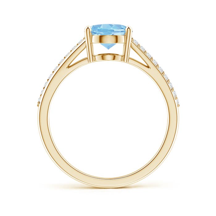 AAAA - Aquamarine / 1.64 CT / 14 KT Yellow Gold