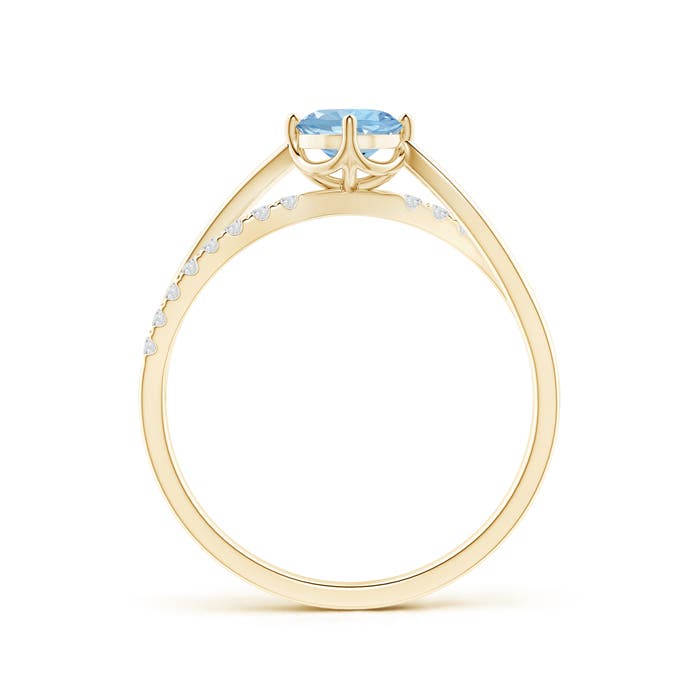 AAA - Aquamarine / 0.53 CT / 14 KT Yellow Gold