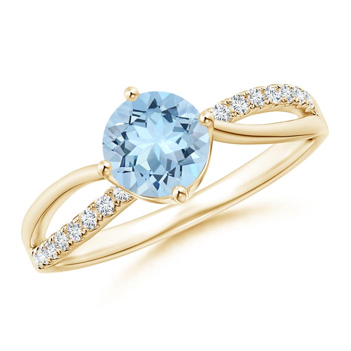 AAA - Aquamarine / 0.85 CT / 14 KT Yellow Gold