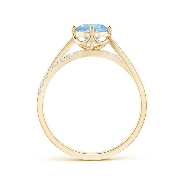 AAA - Aquamarine / 0.85 CT / 14 KT Yellow Gold