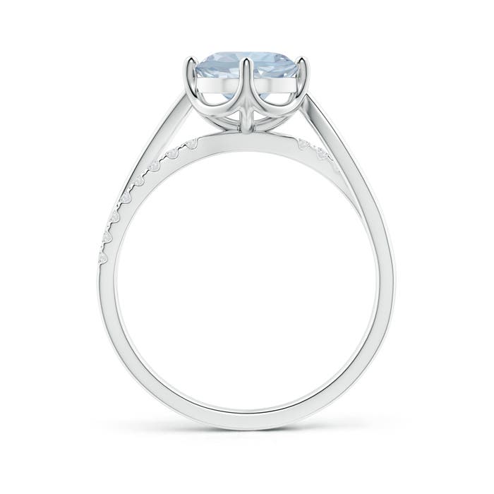 A - Aquamarine / 1.25 CT / 14 KT White Gold