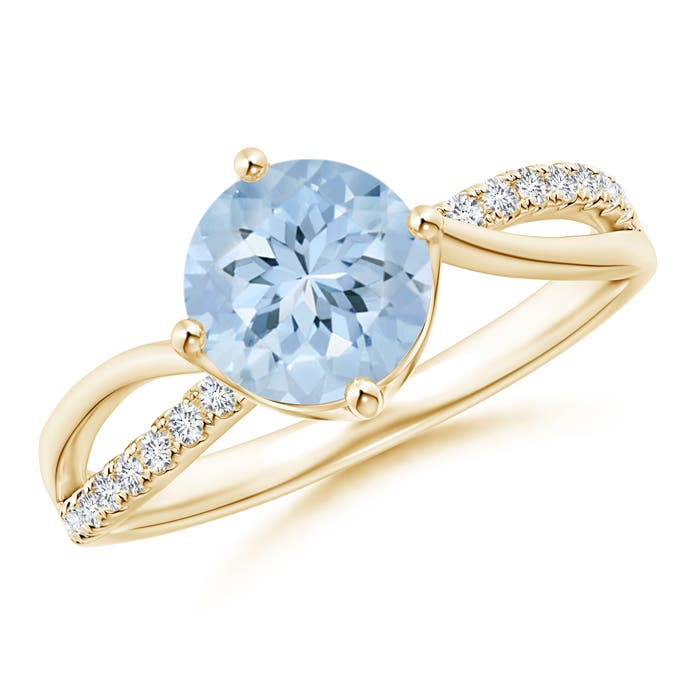 AA - Aquamarine / 1.25 CT / 14 KT Yellow Gold