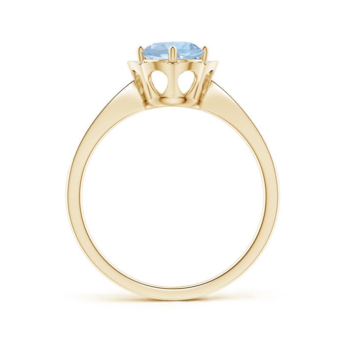 AA - Aquamarine / 0.83 CT / 14 KT Yellow Gold