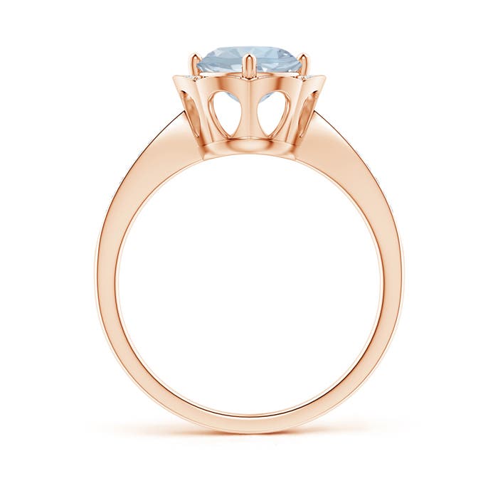 A - Aquamarine / 1.25 CT / 14 KT Rose Gold