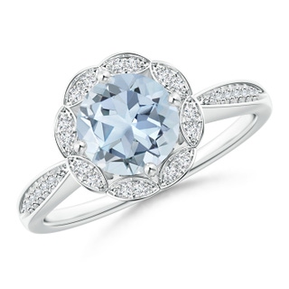 Round A Aquamarine