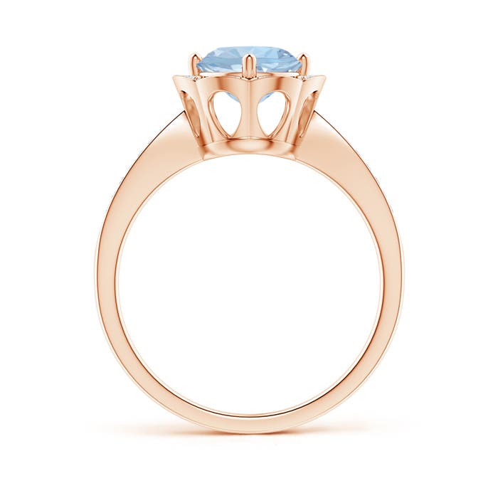 AA - Aquamarine / 1.25 CT / 14 KT Rose Gold