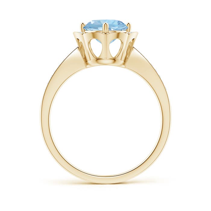 AAA - Aquamarine / 1.25 CT / 14 KT Yellow Gold