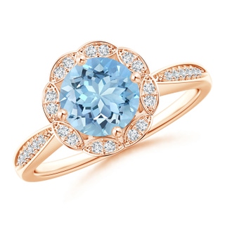 Round AAAA Aquamarine