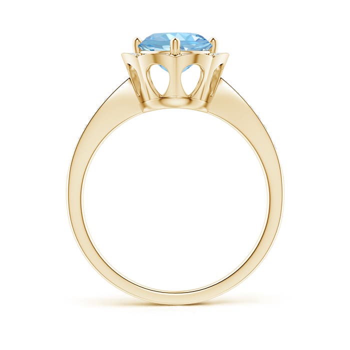 AAAA - Aquamarine / 1.25 CT / 14 KT Yellow Gold