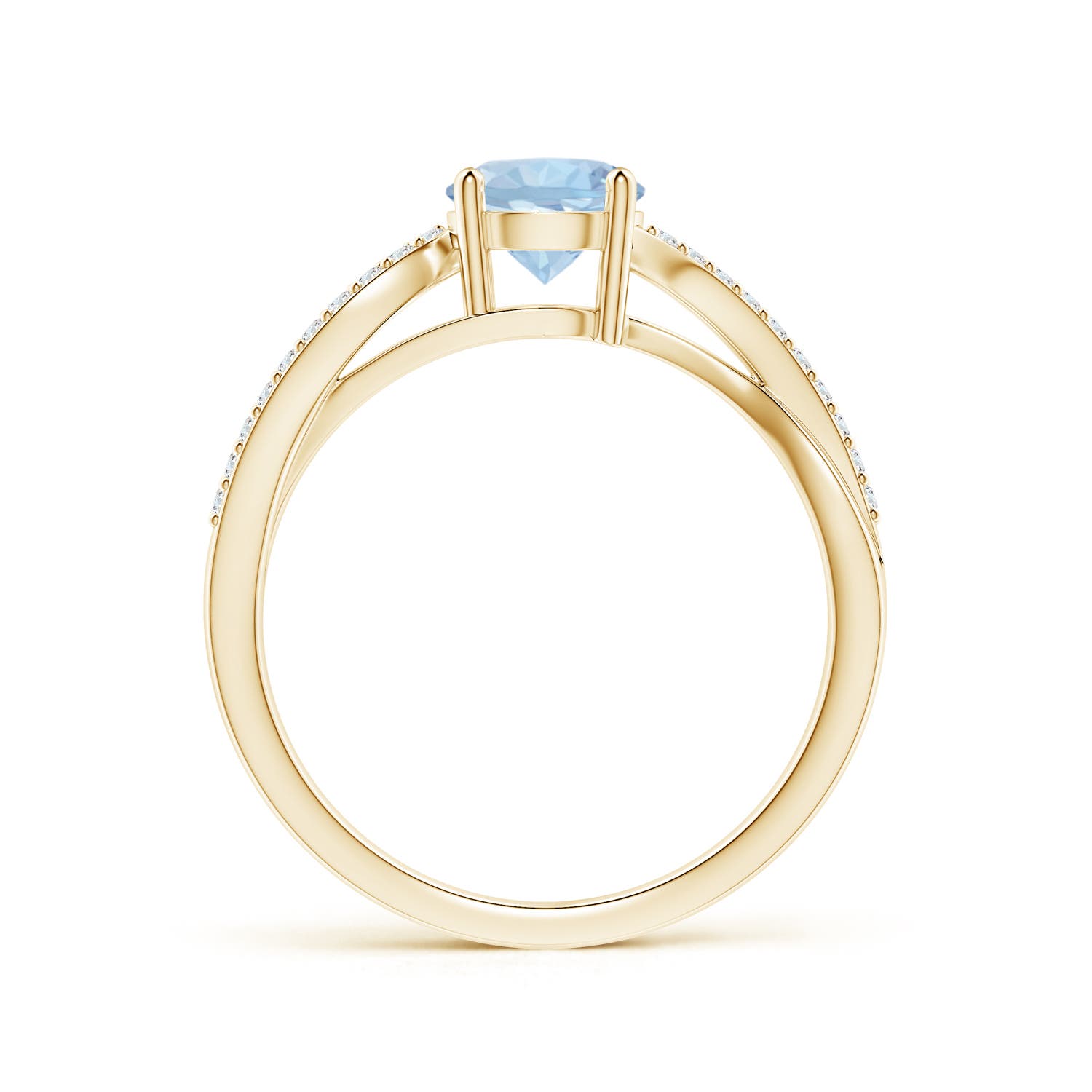 AA - Aquamarine / 0.84 CT / 14 KT Yellow Gold