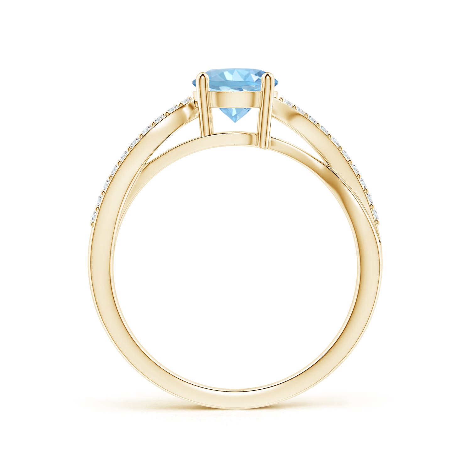 AAAA - Aquamarine / 0.84 CT / 14 KT Yellow Gold