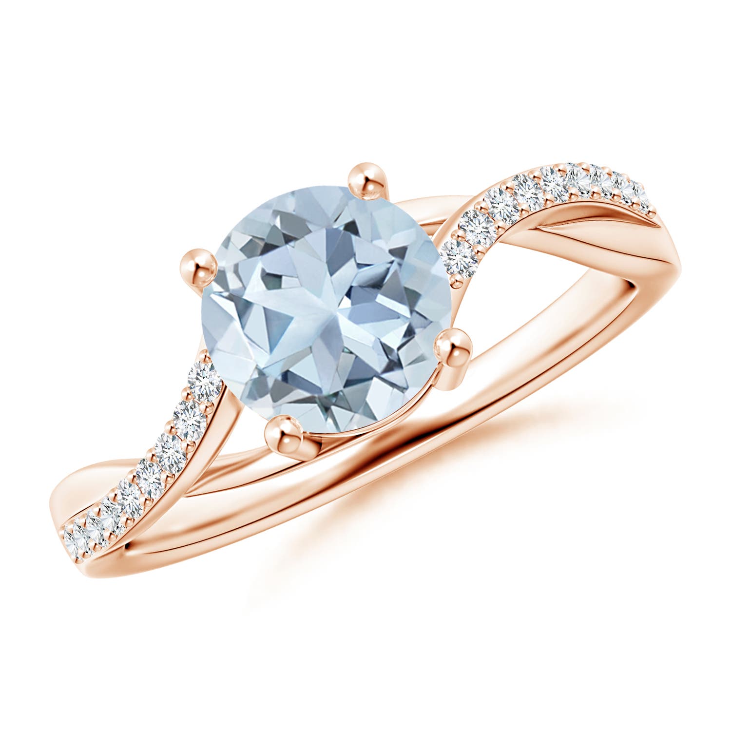 A - Aquamarine / 1.26 CT / 14 KT Rose Gold