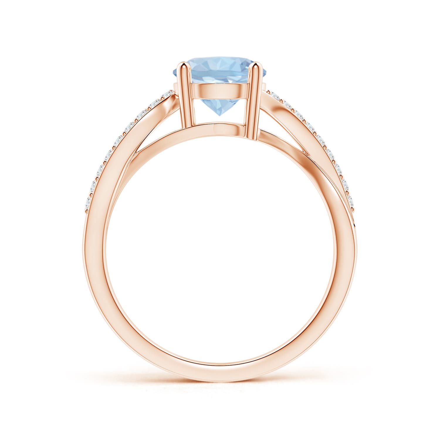 AA - Aquamarine / 1.26 CT / 14 KT Rose Gold