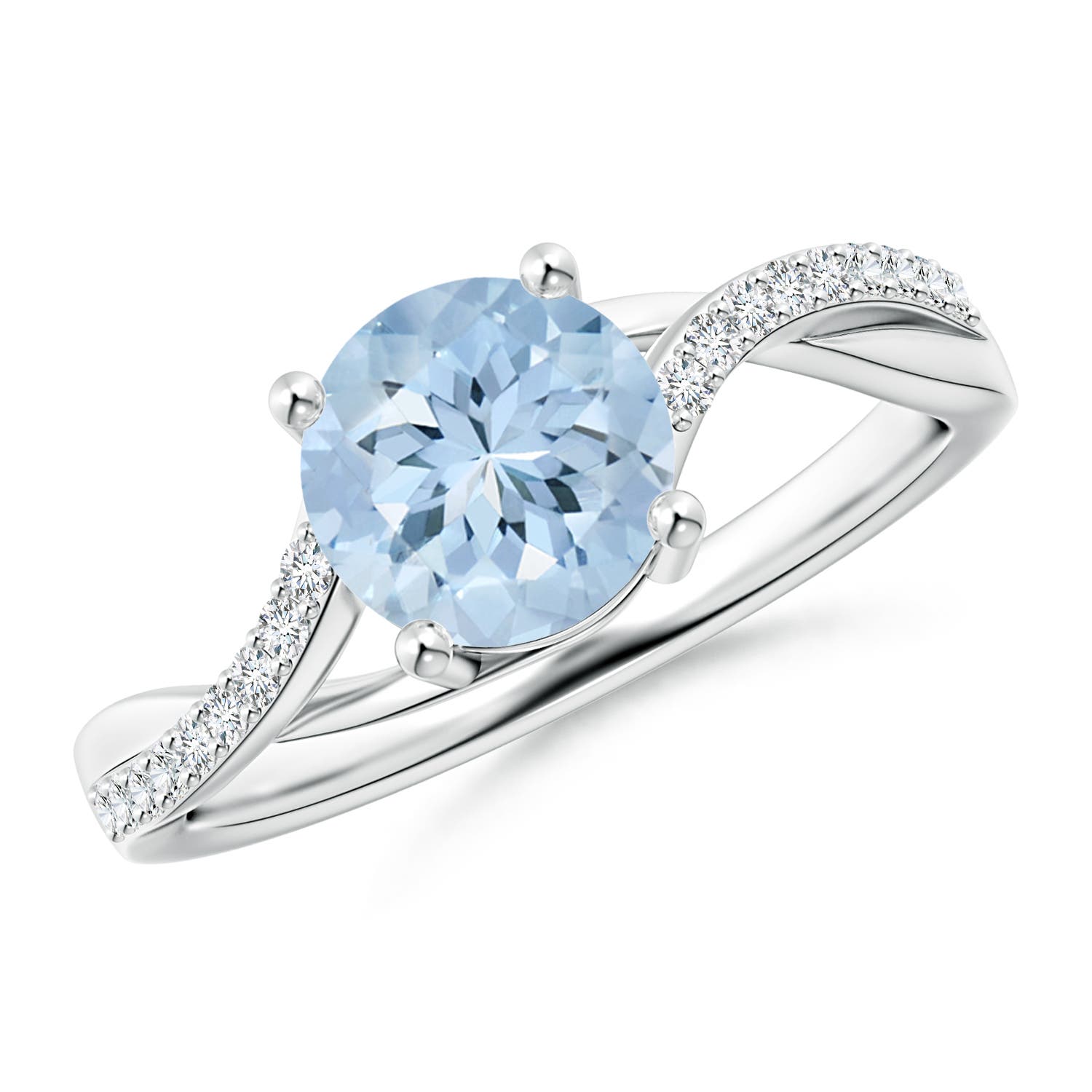 AA - Aquamarine / 1.26 CT / 14 KT White Gold