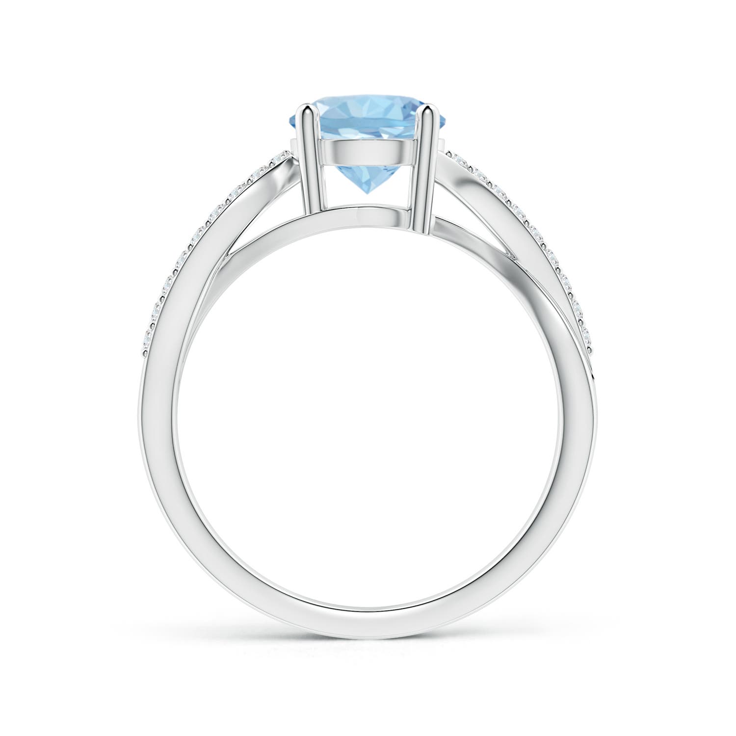 AAA - Aquamarine / 1.26 CT / 14 KT White Gold