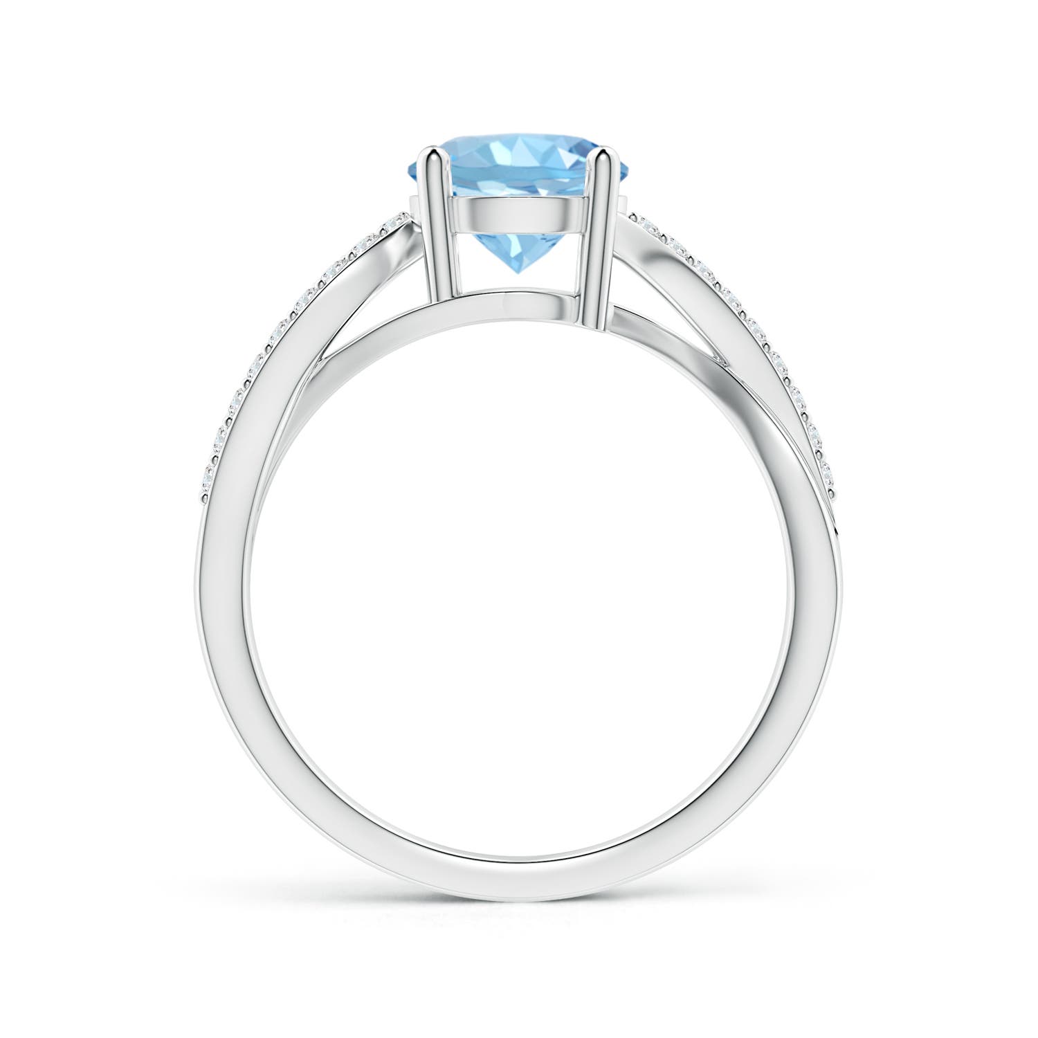 AAAA - Aquamarine / 1.26 CT / 14 KT White Gold