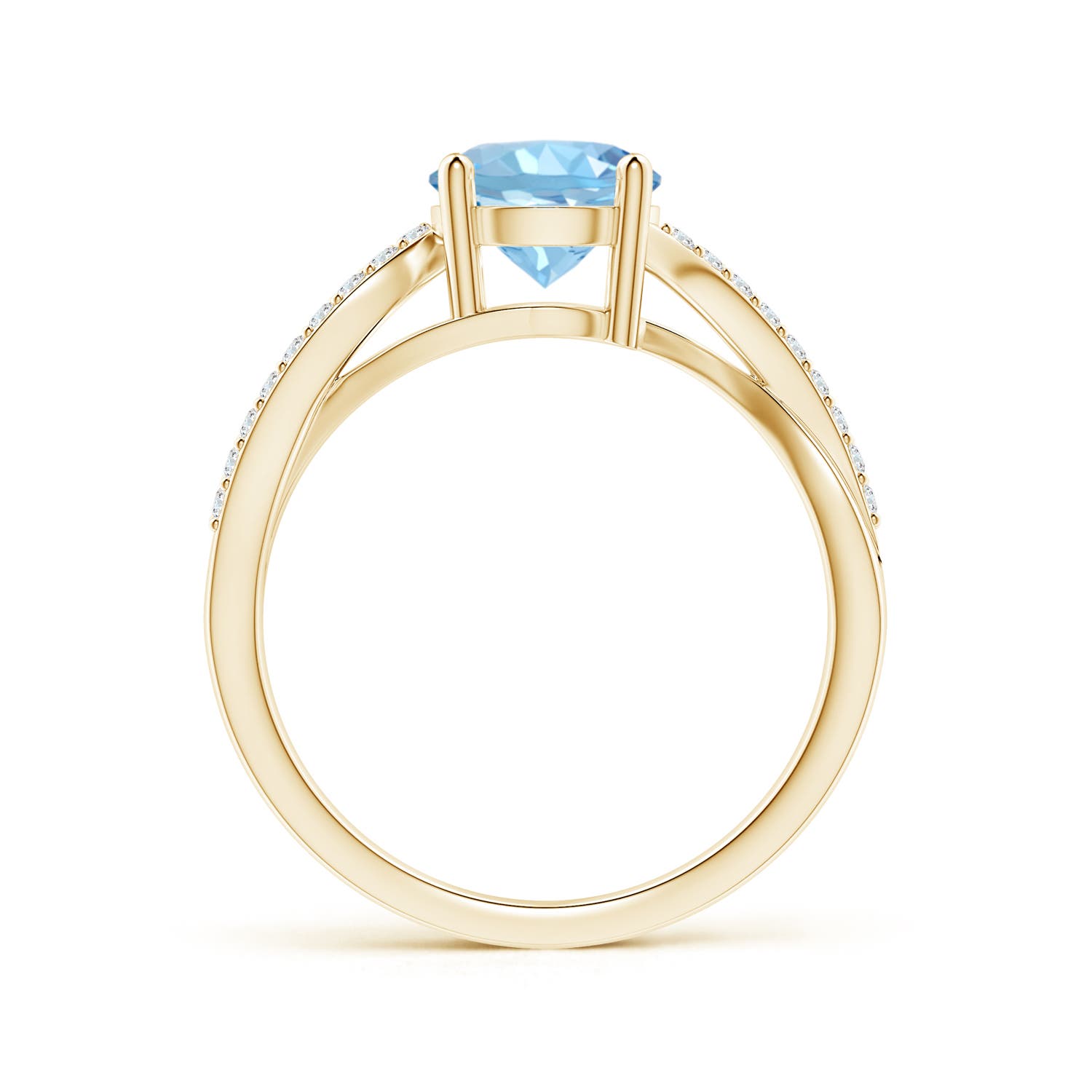 AAAA - Aquamarine / 1.26 CT / 14 KT Yellow Gold