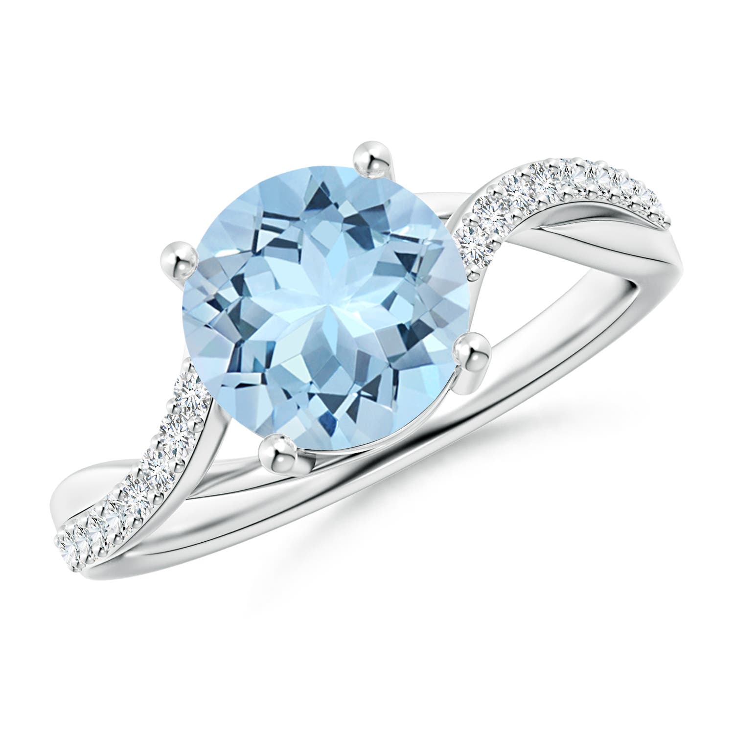 AAA - Aquamarine / 1.78 CT / 14 KT White Gold