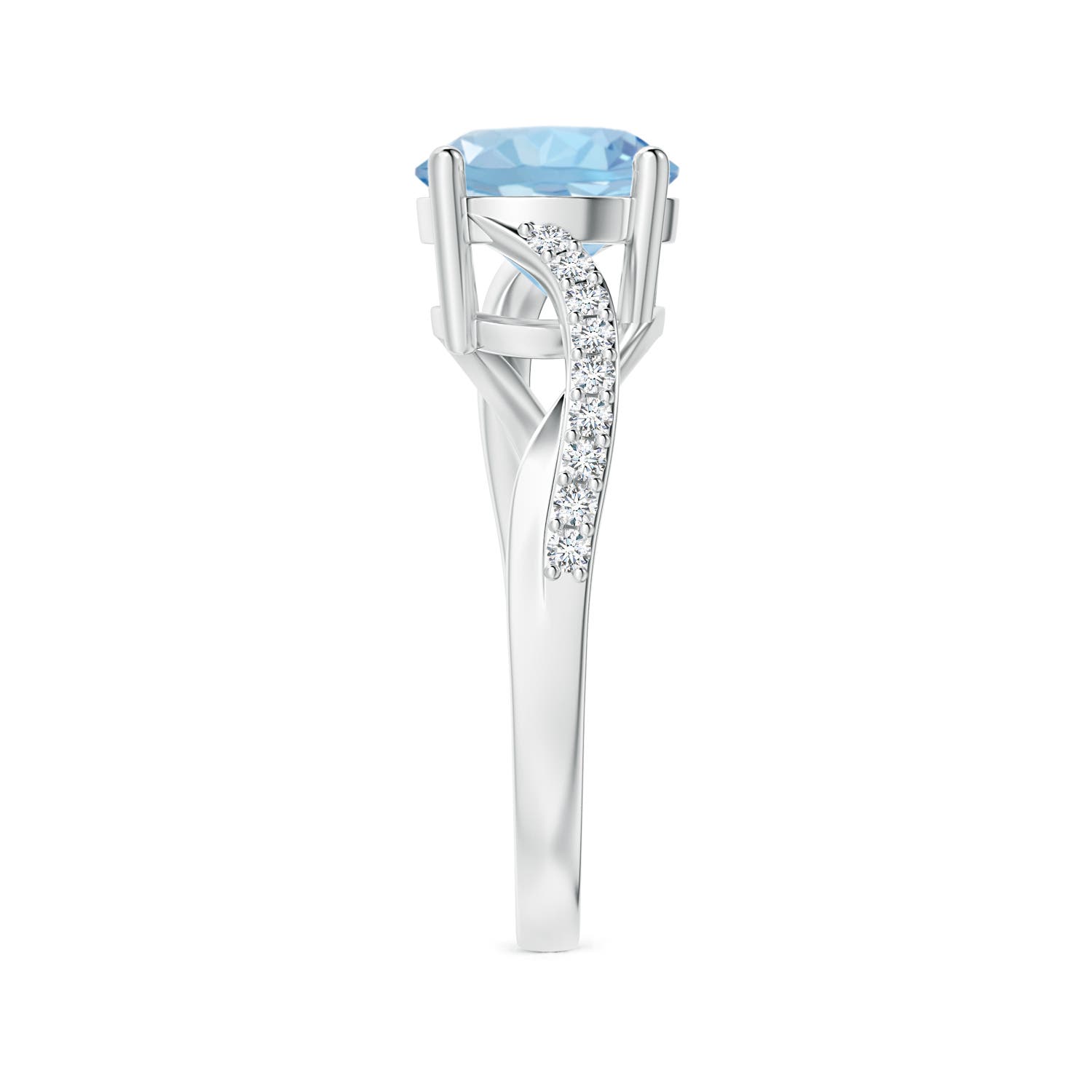 AAA - Aquamarine / 1.78 CT / 14 KT White Gold