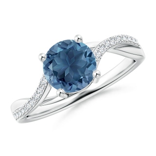 Round A London Blue Topaz