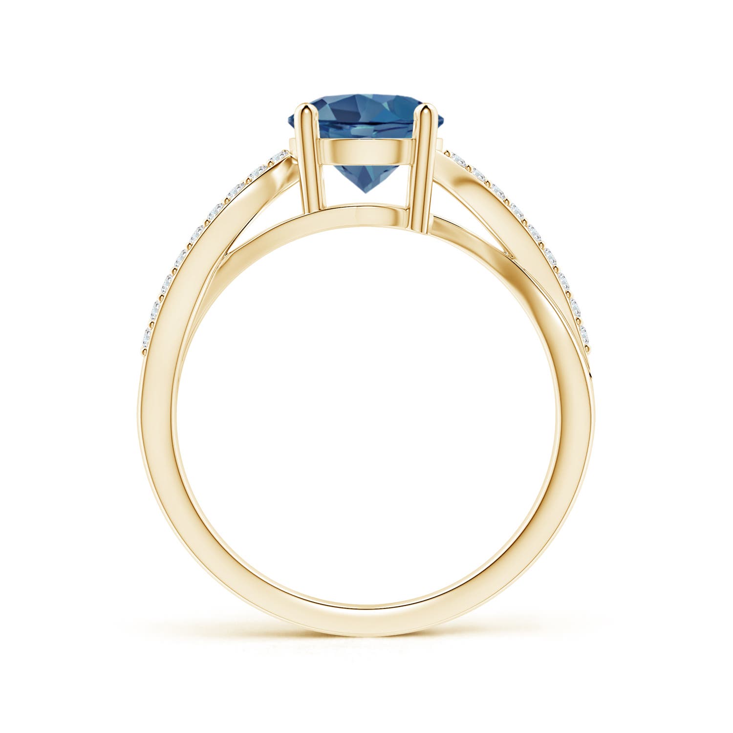 A - London Blue Topaz / 1.69 CT / 14 KT Yellow Gold