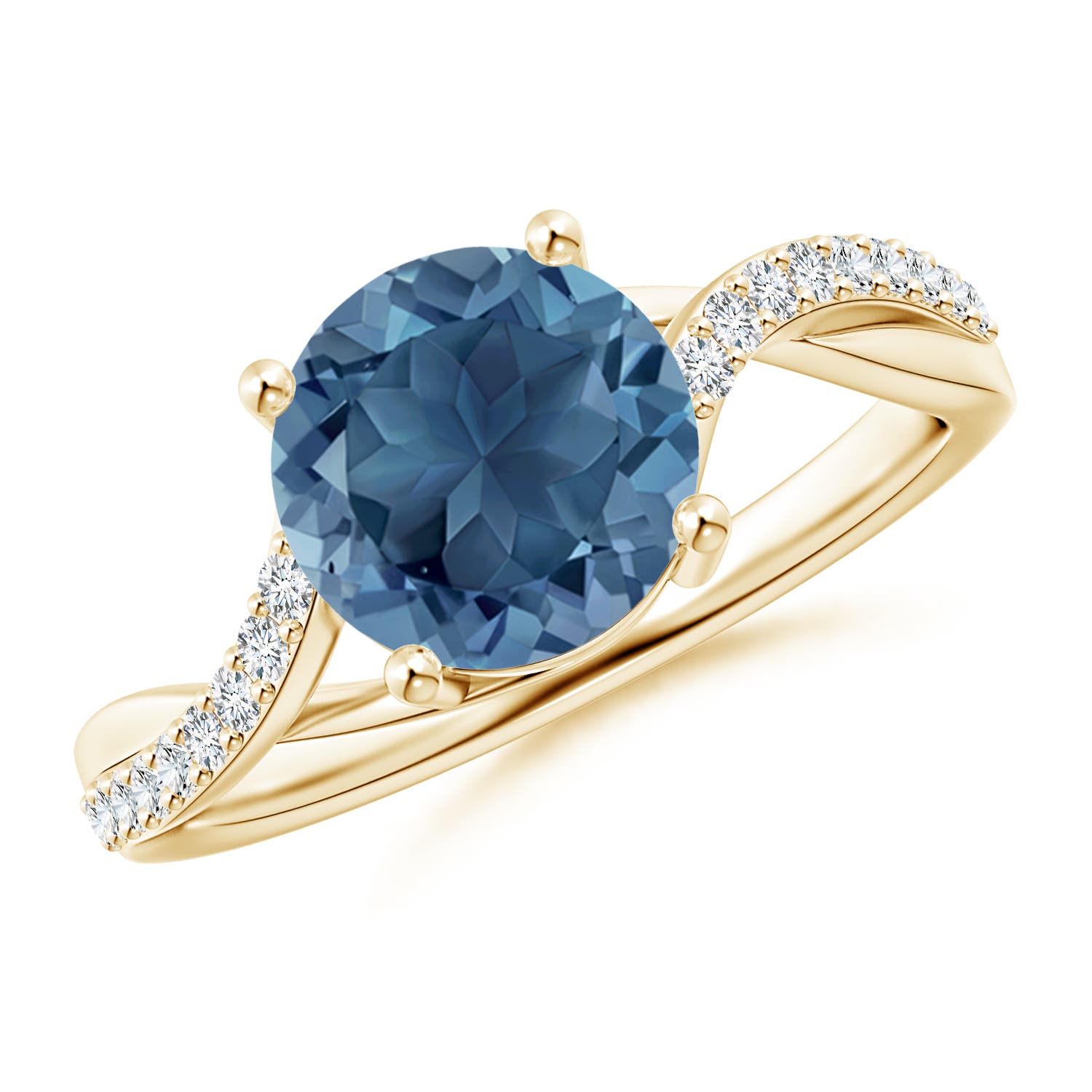 A - London Blue Topaz / 2.53 CT / 14 KT Yellow Gold