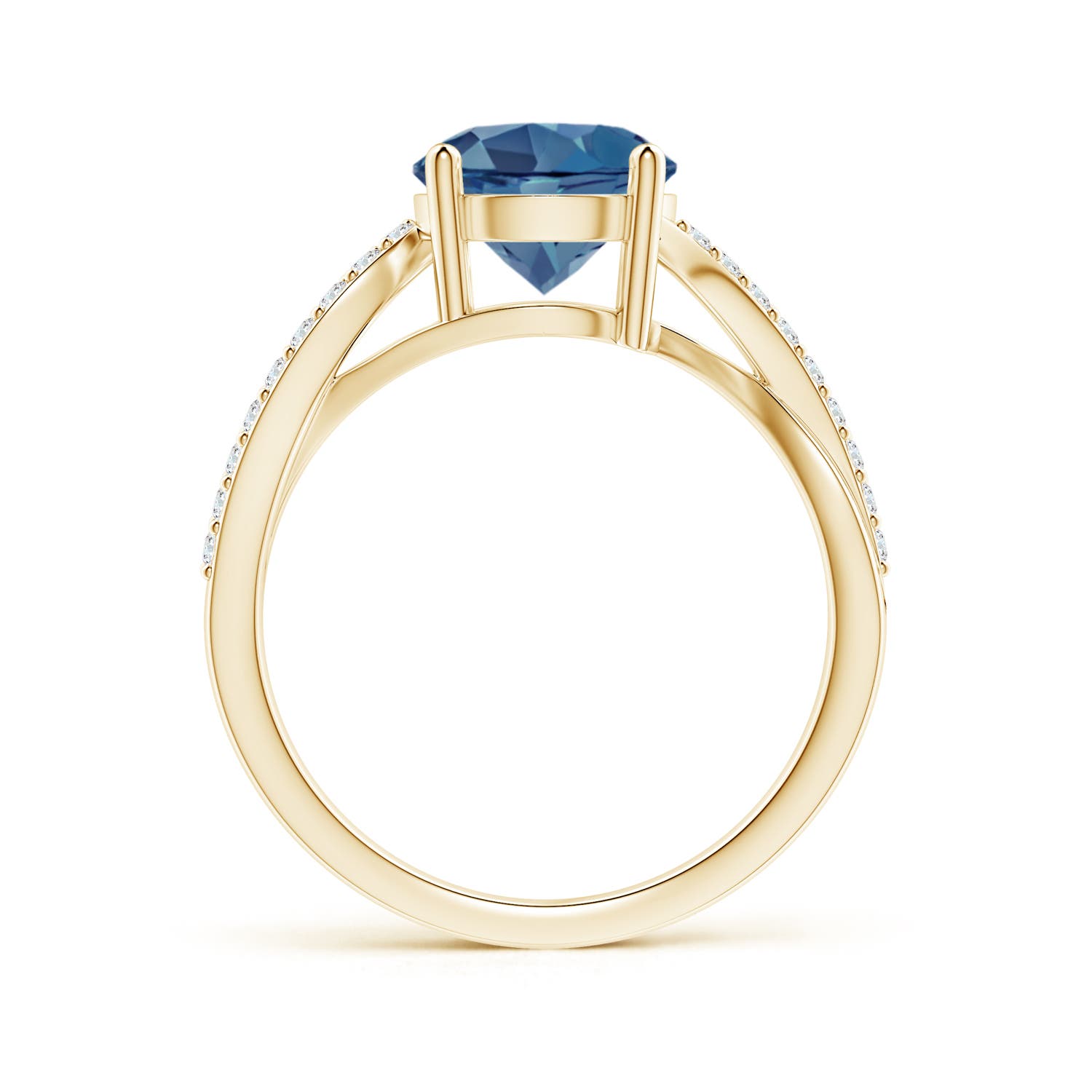 A - London Blue Topaz / 2.53 CT / 14 KT Yellow Gold