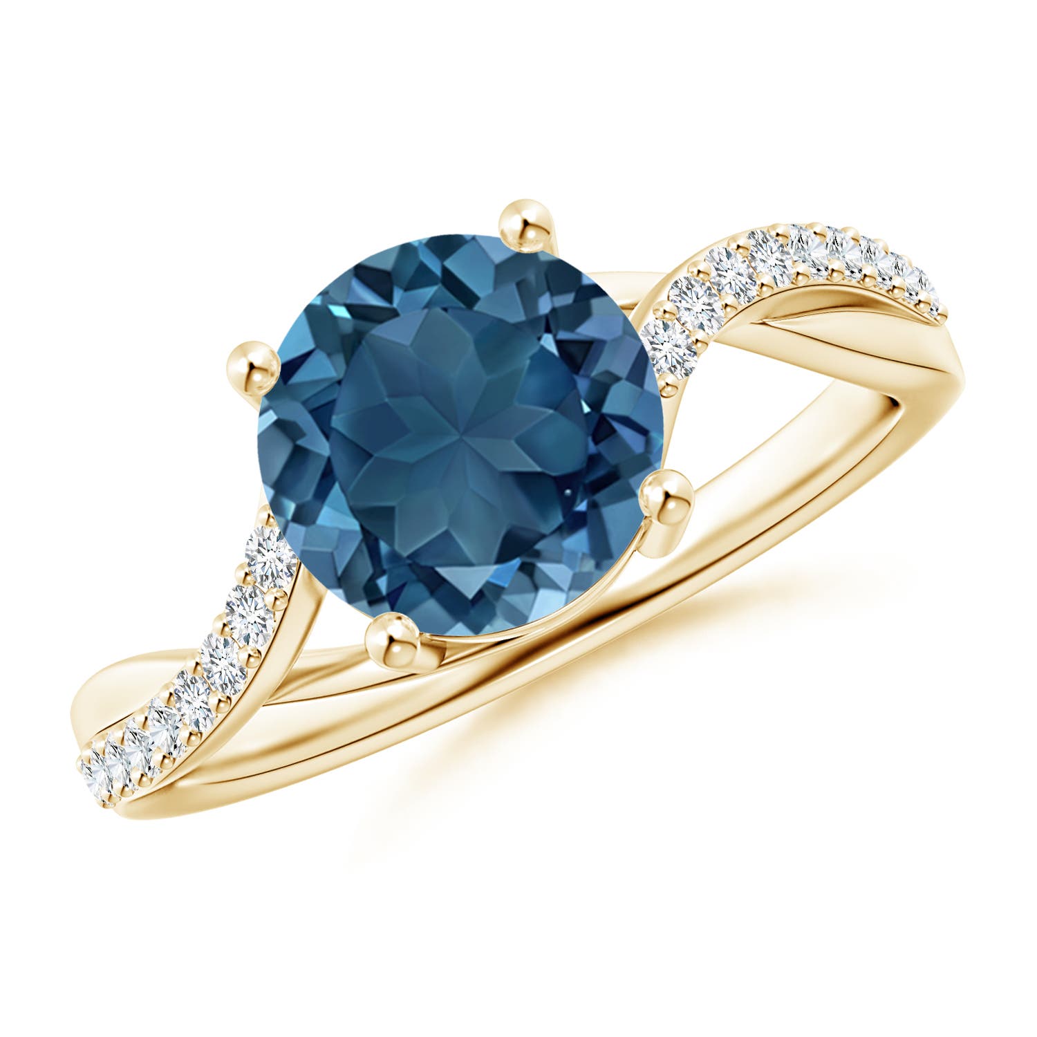 AA - London Blue Topaz / 2.53 CT / 14 KT Yellow Gold