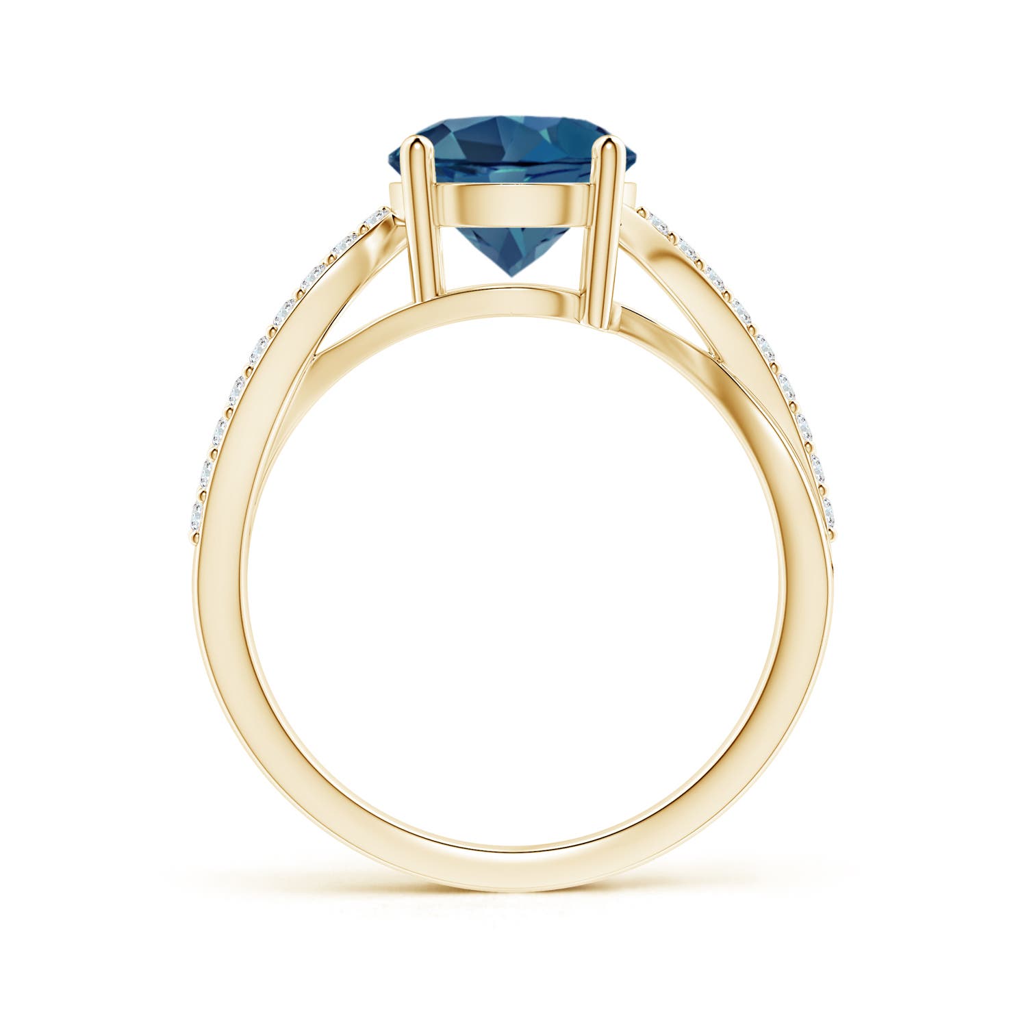 AA - London Blue Topaz / 2.53 CT / 14 KT Yellow Gold