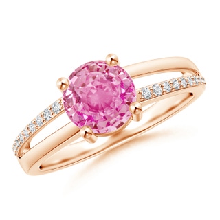 Round AA Pink Sapphire
