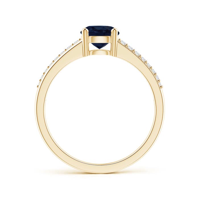 A - Blue Sapphire / 1.09 CT / 14 KT Yellow Gold